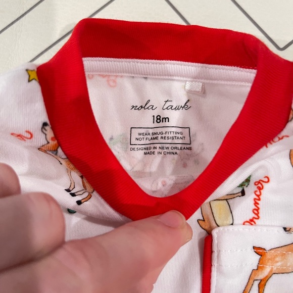 Nola Tawk Reindeer Christmas Pajama Set - Picture 5 of 14